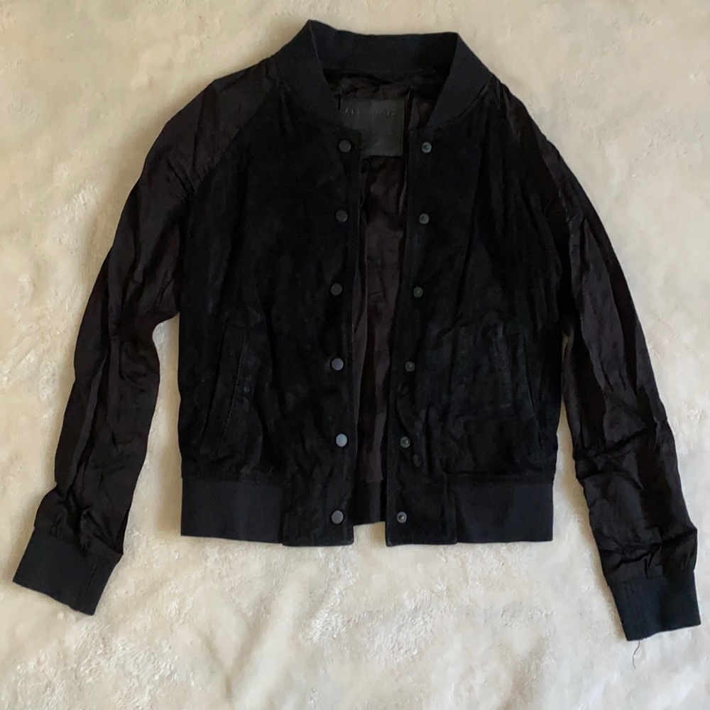 Suede AllSaints Bomber Jacket